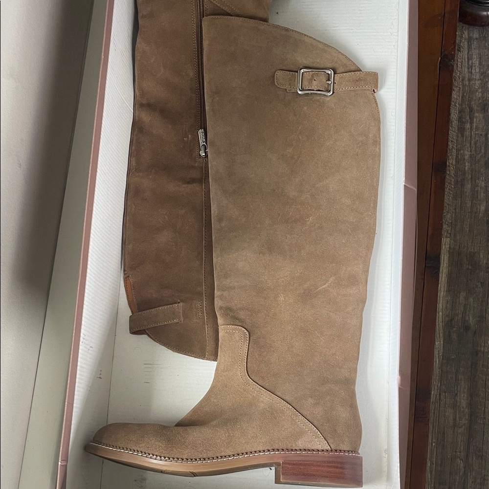 Franco Sarto Brown Over the Knee Boots
